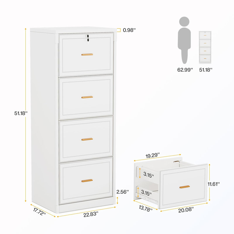 Armoire de bureau avec tiroirs