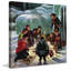 « apres ski bonfire », reproduction d’art sur toile tendue-689030822