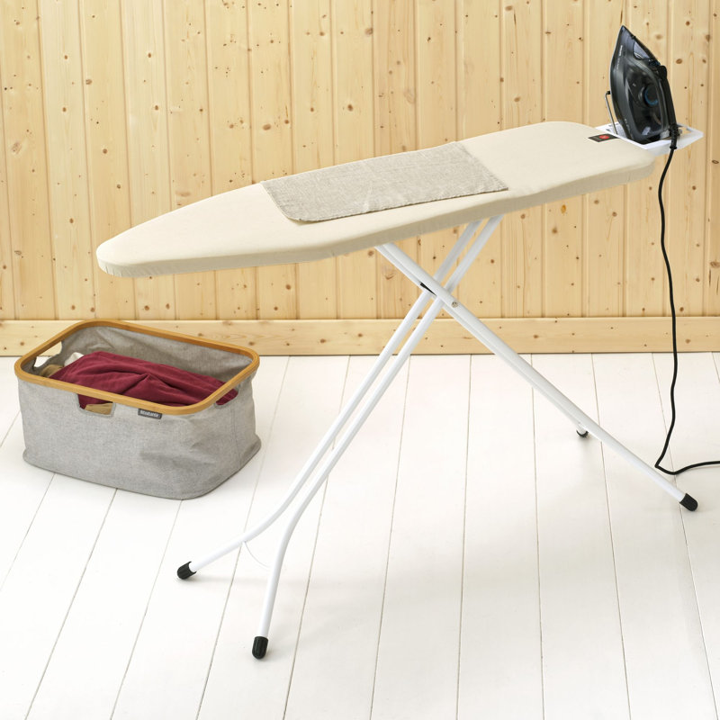 Brabantia Size B Medium Ironing Board with Steam Iron Rest, Ecru