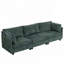 Canapé 3 places en tissu chenille profond-601297864