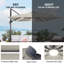 Parasol en porte-à-faux 120 po Lemay-355371612