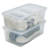 Rebrilliant 6 Pack Stackable Storage Bins with Lids in Clear
