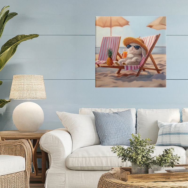 Toile de relaxation Beach Bun, design par Lucia Heffernan, H 24 po x l 24 po