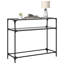Console Table With Glass Top Steel-1319533439-1319533437