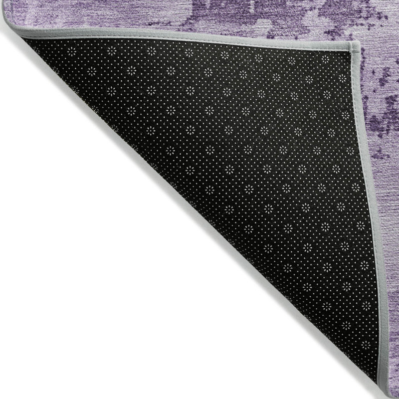 Cassiva Purple Washable Indoor-Outdoor Rug - , 10' x 14'