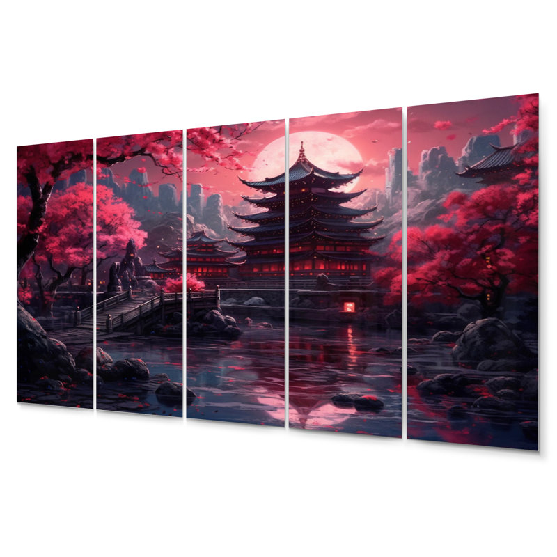 Land of the Rising Sun - Japon, ensemble de décorations murales en métal