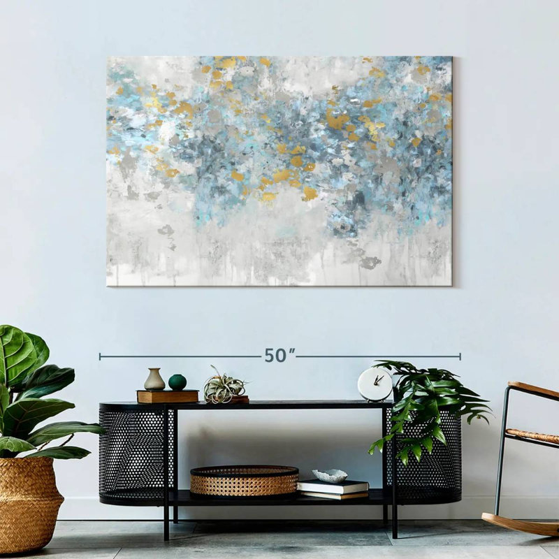 Avery Charmed Aqua, 32" H x 48" W