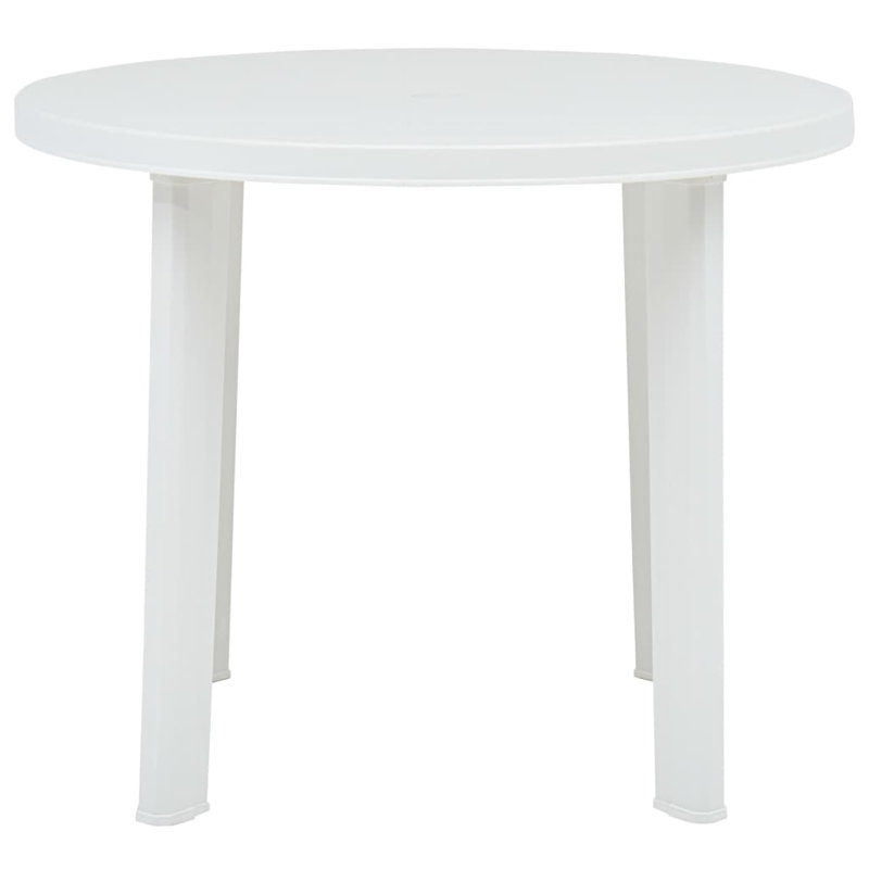 Vo Round Outdoor Bistro Table , 89cm cm W 89cm cm D, White