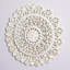 Décoration murale mandala sculpté à la main blanc en bois blanc 35 po x 2 po x 35 po