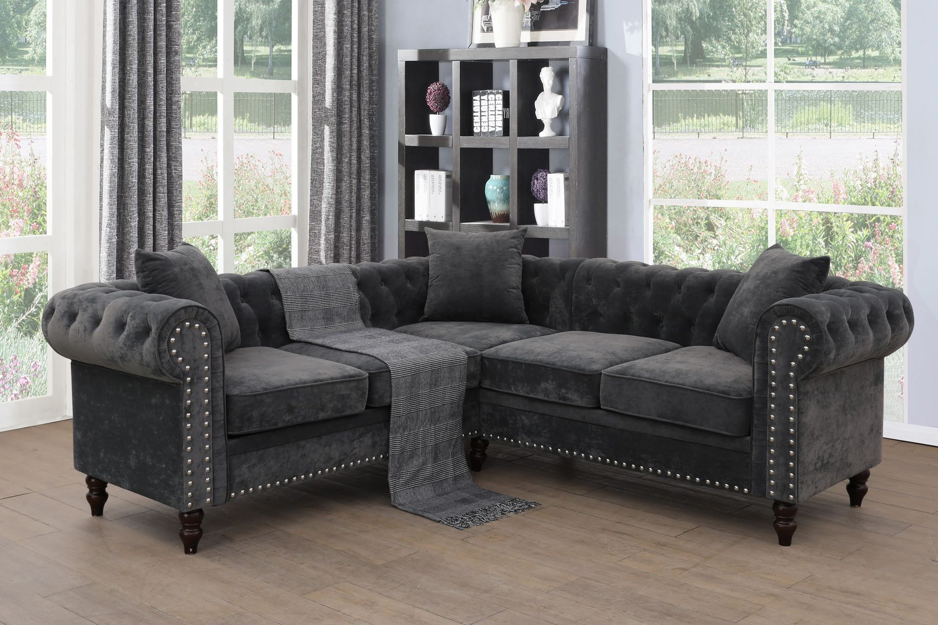 Wade Logan® Forbestown 7 - Piece Upholstered Sectional & Reviews