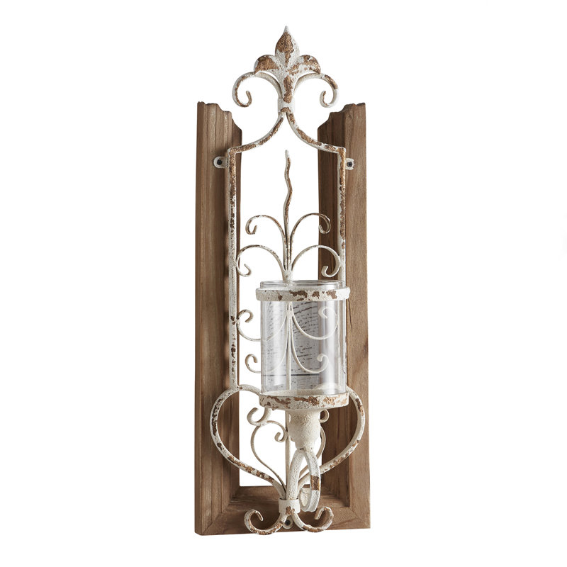 22'' H Wood Wall Wall Sconce