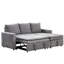 Convertible avec capacité de rangement - Convient au salon, au mobilier supplémentaire gris et au lit