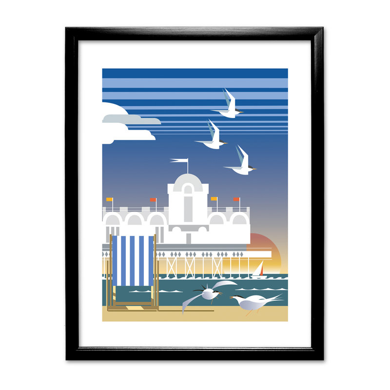 Dave Thompson - Single Picture Frame Print on Canvas, Black