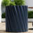 Compact Patio Tables, Mgo 16.02 In Modern Fluted Accent For Patio Balcony