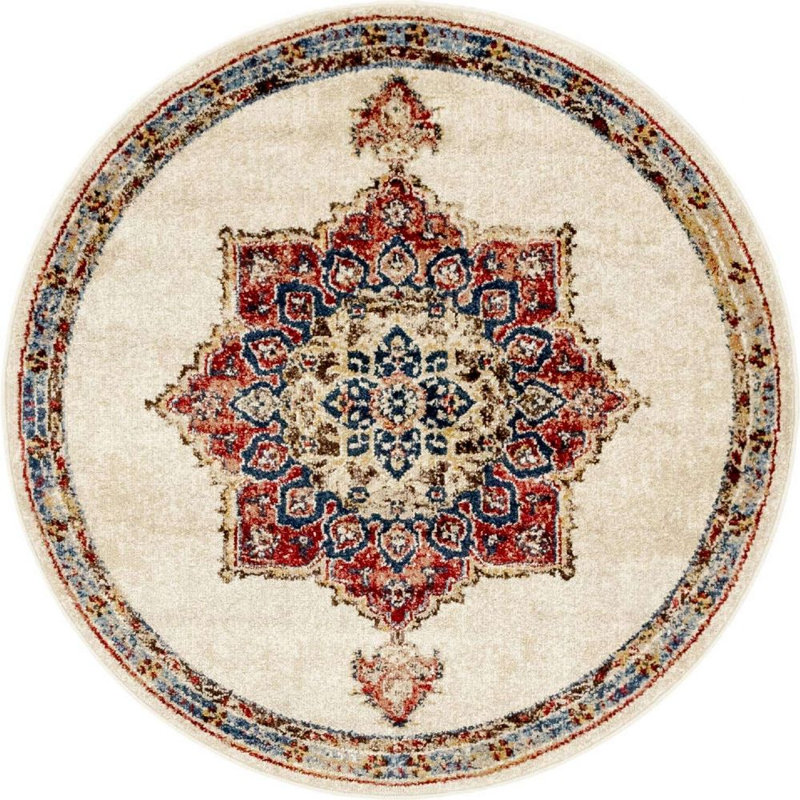 Ulla Oriental Indoor Rug, Round 4'