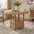 Light Oak Oval 60-Inch Counter Height Extension Dining Table