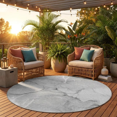 Tapis d'intérieur rond 8 po