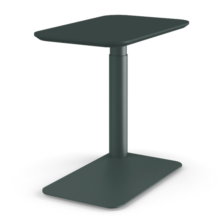 Float Micro With Cloud White Base And Vapor Gray Natural Linoleum Top, Green