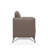 Malaga Taupe Leather Sofa (Assembled)