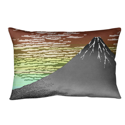 Katsushika Hokusai Reversible Throw Pillow