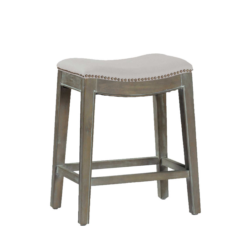 Vivian 24" Counter Height Stool, Burnished Oak