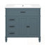 Meuble-lavabo avec lavabo et 3 tiroirs-591679458