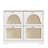 Narrow Design Shoe Organizer with 4 Rattan Doors,hold up to 12 pairs of shoes-117359679