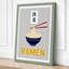 Ramen Bowl Typography Modern - Wrapped Canvas-442875942-442875946