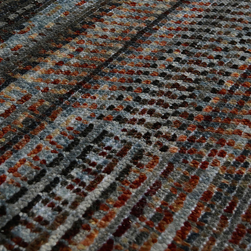 Legacy Hand Knotted Wool Geometric Area Rug, Rectangle 9' x 12'