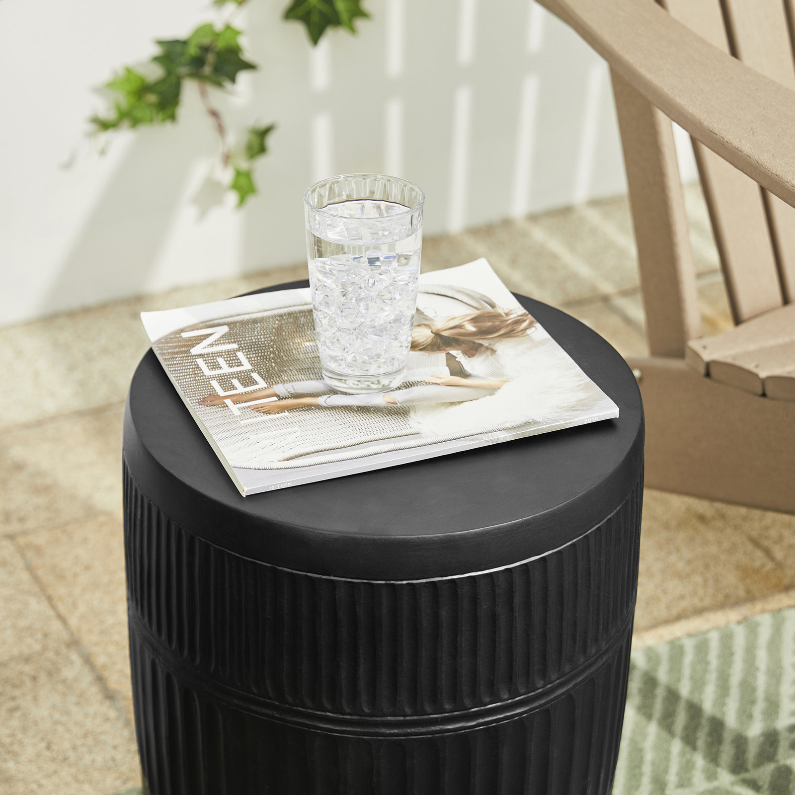 Oakley Accent Stool, Black