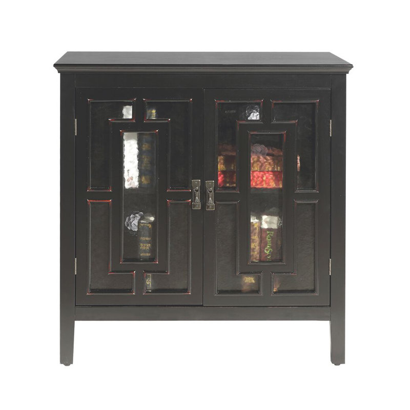 Kandice Unfinished TV Stand for TVs up to 40", Antique Black