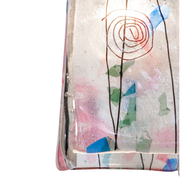 Luminaire suspendu carré 1 lumière Kalanchoe