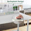 Table de préparation et de travail en acier inoxydable avec dosseret et tablette inférieure réglable pour cuisines commerciales Profeeshaw-1815334395