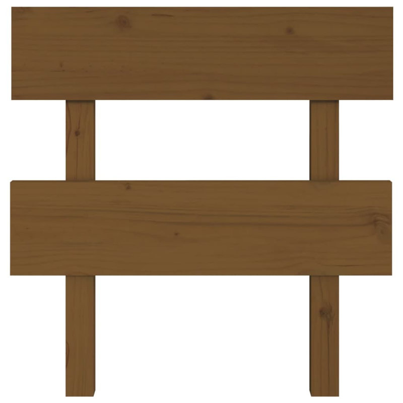 Clovis Solid Wood Headboard, 81 x 93.5 cm, Honey brown