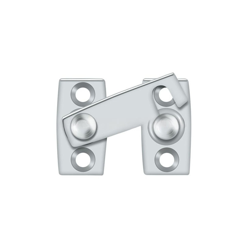 Brass Latch/Catch/Bolt, Bright Chrome