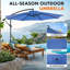 Parasol de patio en porte-à-faux 9,8 pi avec parasol 9 pi-1197595948