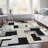 Premium Machine Washable Prisco Black Rug-586280178