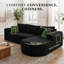 3 Seater Fabric Corner Sectional-128842365-128842363