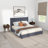 Genka Mid Century Modern Velvet Upholstered Platform Bed-87424999-101185470