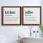 Kitchen Kitchen - Ensemble de 2 encadrements d'art textuel sur toile-285927568-285927566
