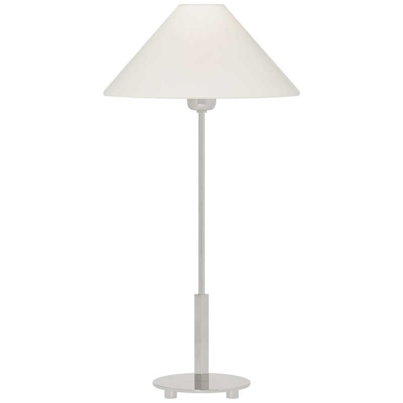 J. Randall Powers Hackney Table Lamp, Polished Nickel, Fabric