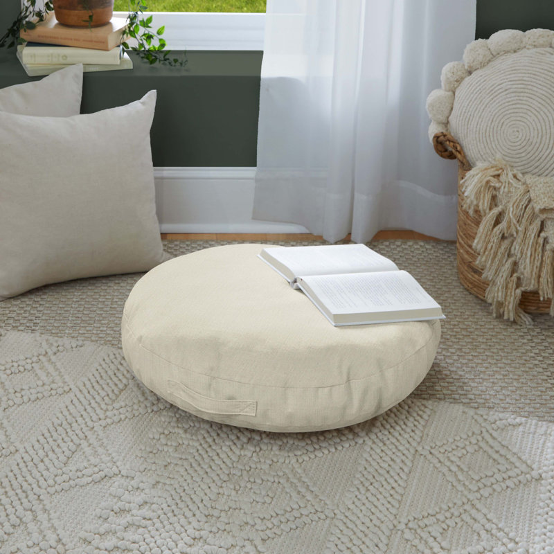 Coussin de sol intérieur / extérieur Hallward Sunbrella®, Toile nuage