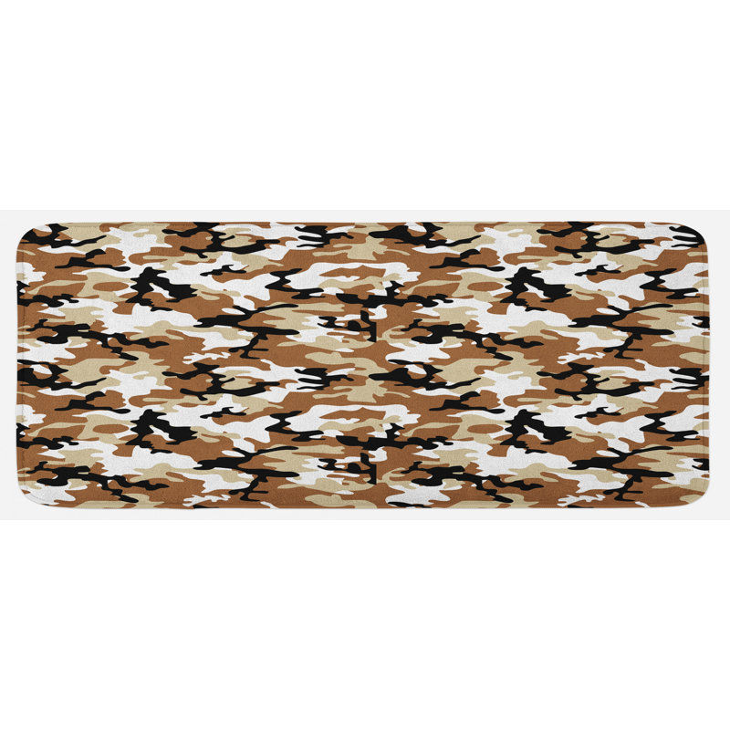 Tapis de cuisine camouflage