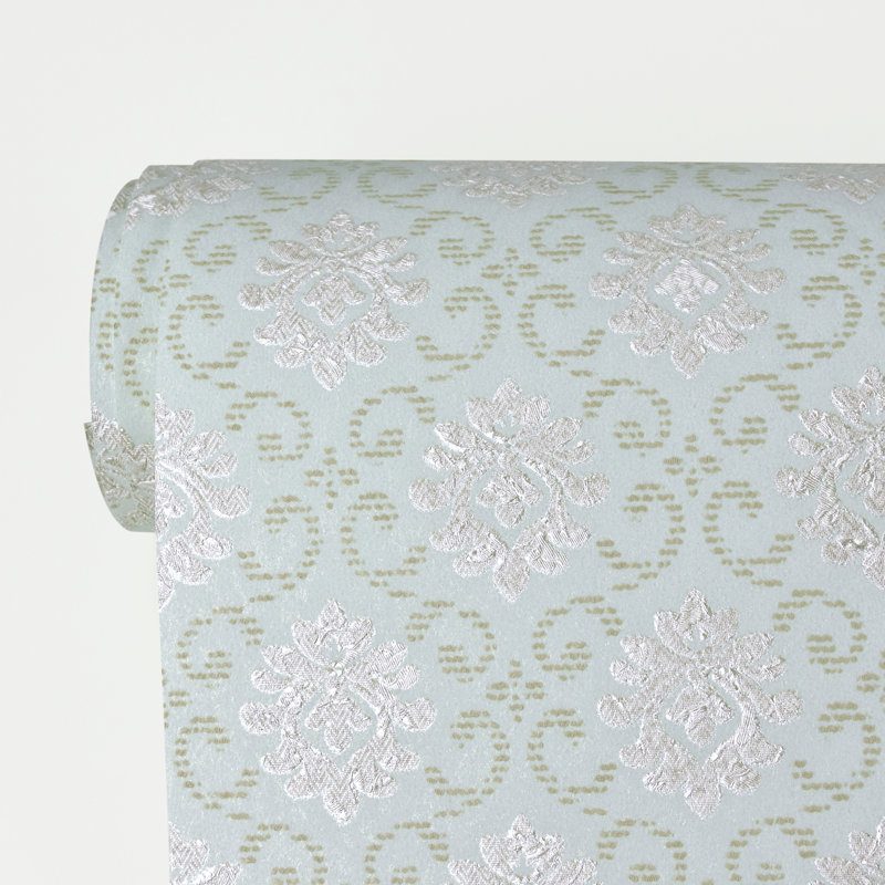 Damask Roll, Turquoise