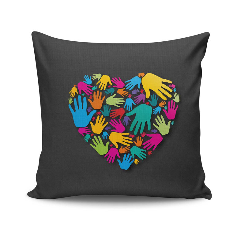 Housse de coussin carré en polyester Cerimi