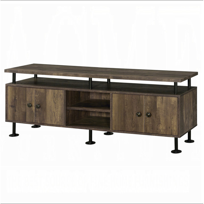 Meuble télé 2 tablettes Rustic Oak