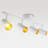 4-Lights LED Ceiling Track Lighting Kit Dimmable Rotatable Light Head
