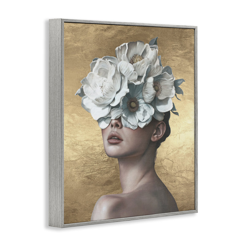 «Stupell Industries Flower Lady» sur art doré, estampe numérique par Svetlana Aleynikova, Estampe numérique Farmhouse