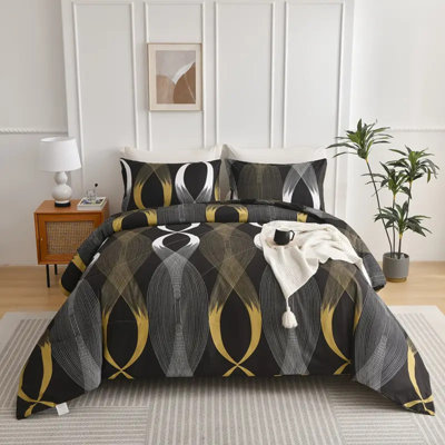 2/3 Piece Bedroom Duvet Cover Soft Floral Fashion Line Print Universal For All Seasons