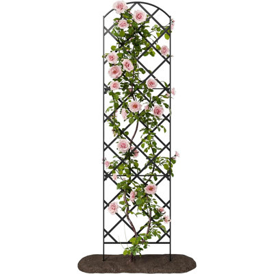 Giant Garden Trellis For Climbing Plants, 108 Inch Tall Arched Top Metal Plant Support Trellis For Outdoor Vines, Roses And Flowers, 28 Inch Wide Heavy Duty Garden Trellis